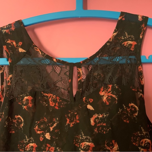 ONLY sleeveless top Red and Black Top Size 36 - Picture 2 of 6